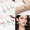 Colgante de Unicornio Pony de Dibujos Animados de Esmalte de Aleación Accesorios para Collar Pendiente Llavero Hechos a Mano DIY
