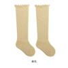 Calcetines largos hasta la rodilla de algodón peinado para bebés de otoño e invierno, para recién nacidos y niños pequeños, sueltos, sin cordones, de color liso