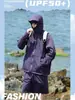 Conjunto Ligero de Ropa con Protección Solar Estilo Montaña para Hombres y Mujeres, Ropa de Verano para Exteriores con Protección Solar, Anti-UV, Chaqueta Transpirable con Sensación de Hielo para Protección Solar