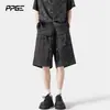Nuevos Shorts Casuales Estilo Chino para Hombre, Nuevo Estilo de Verano, Diseño de Textura de Raya Vertical de Corte Recto Holgado, Pantalones Casuales de Nicho High Street