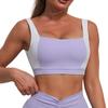 Colete Esportivo Sem Costas de Nova Cor Contrastante Transfronteiriço para Mulheres Culotes Fitness Europeu e Americano Traje de Yoga Roupas de Yoga Apertadas para Mulheres