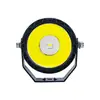 Holofote redondo de alto brilho pequeno sol de alto brilho 12-48V farol de neblina de carro van modificado luz de ré farol de motocicleta