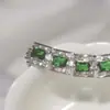 Atravessando fronteiras uma geração de fabricantes atacado pulseira de zircônia completa luxo leve banhada espessa PT950 Corrente de relógio Quadrado Princesa mulheres