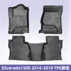Adequado para Silverado 1500 2014-2019 Tapetes de Piso TPE Tapetes de Piso 3D de Material para Todas as Condições Climáticas