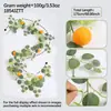 Decoração de Parede Vinha de Limão Plantas Verdes Densas Trepadeiras de Parede Arranjo de Atmosfera Flores Artificiais Loja de Frutas Enfeites Pendurados