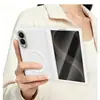 Adequado para capa de celular Samsung Z Fold 8, película protetora frontal e traseira, design integrado em couro liso, capa magnética de cobertura total para Z Flip 8