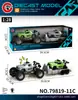 Transfronterizo 1:32 Jeep Wrangler Siete Puertas Sonido y Luz de Empuje Hacia Atrás Aleación Vehículo Todoterreno Modelo Adorno Juguete para Niño