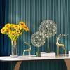 Trae Riqueza y Flores de Tesoro para Atraer Riqueza y Tesoro Ciervo Lujo Ligero Adornos de Alta Gama Hogar Sala de Estar Decoración Animal Artesanías de Cobre Fábrica Mayorista