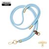 Cordão Original para Celular Longo 8mm Mosquetão de Montanhismo Transversal Ajustável Outdoor Elegante Dourado Escalada Corda Trançada