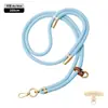 Cordón de alta gama original para teléfono móvil de 8 MM resistente para colgar en el cuello ajustable para exteriores anti-pérdida cuerda trenzada para muñeca dorada