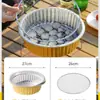 Set de Picnic para Barbacoa Desechable Sartén para Barbacoa Estufa Estufa de Carbón para Exteriores Equipo de Camping Suministros