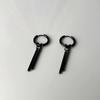 Aretes de Acero de Titanio para Hombre Anillo de Tremella Nuevo Diseño de Nicho de Moda Sentido de Diseño Simples Yumi Aretes Guapos Aretes para Hombre Aretes Solon