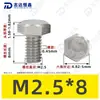 Tornillos de Máquina Hexagonales Externos de Acero Inoxidable 304 M1.6~M20, Cumplen con Din933, Pernos de Cabeza Hexagonal Directos de Fábrica