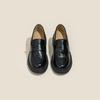 Mocasines Gruesos Versátiles de Cuero Genuino para Mujer con Aumento de Altura de 6 cm 2025 Primavera Nuevos Zapatos Planos Británicos para Mujer