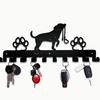 Suministro Transfronterizo Temu Mini Metal Decoración Colgante para el Hogar Soporte para Llaves de Pared Letra de Moda Garra de Perro Soporte para Llaves de Pared