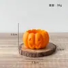 Vela Perfumada de Calabaza Fantasma de Halloween Adorno Divertido Creativo para el Ambiente Regalo Festivo Vela con Cara Sonriente de Calabaza