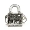 Bolso de Alta Gama para Niños Xiaozhong 2025 Nuevo Llegada Lentejuelas Moda Princesa Mini Bolso Cuadrado Portátil Cruzado Bolso de Mujer Diana