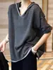 Suéter Europeo de Rayas Manga Larga 2025 Nuevo Holgado Adelgazante Rejuvenecedor Nicho Delgado Retro Versátil Sudadera Cuello V