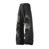 Jeans Rasgados para Hombre Verano 2025 Nuevo Diseño Delgado Sentido de Diseño Nicho Lavado Viejo Sueltos Rectos Largos