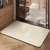 Alfombra de Piso de Lino Moderna y Simple para Baño, Alfombra Absorbente de Agua, Alfombra Antideslizante para Puerta de Inodoro, Resistente a la Suciedad y Fácil de Cuidar
