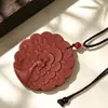 Colgante de collar de etiqueta de incienso de la fortuna de cien caracteres con patrón de nubes, Adorno colgante para coche de etiqueta de incienso de estilo antiguo, Venta al por mayor de fábrica