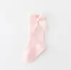Calcetines para Niñas Primavera y Otoño Tipo Nuevo a Calcetines Hasta la Rodilla Calcetines de Princesa Coreana para Niñas Estilo Preppy Calcetines con Lazo