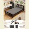 Cama plegable para descanso del almuerzo, Cama simple para siesta en la oficina, Cama de hierro portátil para dormitorio, casa de alquiler, adulto, Cama para descanso del almuerzo