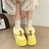 Zapatos de Felpa Gu YunMaillard con Suela Gruesa, Estilo Birken, Peludos, 2026, Retro, para Aumentar la Altura, Cálidos, Perezosos, Slip-on, de Punta Cerrada, de Algodón para Mujer