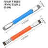Escova pequena de arame de aço, escova de cerdas de PP, escova de limpeza de arame de cobre 7 polegadas Escova de arame de aço inoxidável para reparo de telefone, cozinha e limpeza de rodas de carro