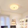 Luminária de Teto para Quarto Estilo Creme de Espectro Completo Restaurante Pudim Francês Quarto Infantil Proteção para os Olhos Redonda Vintage Lâmpadas casa