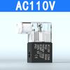 Bobina de válvula solenoide 24V válvula de controle pneumático reversora AC220V/2V025-08/DC24V/12V cabeça de válvula com lâmpada