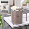 Caneca de aço inoxidável 304 de grande capacidade com tampa, resistente a quedas, adequada para uso no escritório, xícara de café estilosa para estudantes, atacado