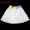 Disfraz de Baile Hula de Halloween de 30 cm de Largo con Guirnalda de Flores Set de Falda Hula Hawaiana para Niños