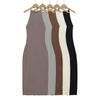 2516-25 Vestido Quente Super Sexy Grande Costas Nuas com Barra Larga e Overlock Denso Vestido Costas Nuas com Cadarço Saia Longa