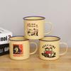 Tetera de Hierro Vintage Estilo Retro Esmaltado Nostálgico con Impresión de Regalo Publicitario y Personalización de Logo