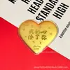Dia dos Namorados Chinês 520 Dia dos Namorados 999 Ouro Puro Série Amor Moedas de Ouro Conjunto Requintado Atacado