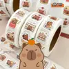 Adesivos Criativos Fofos de Capivara em Rolo, Adesivos Cartoon Fofos de Alto Valor para Decorar Cadernos e Adequados para Estudantes