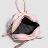 Mini Mochila Fofa de Animal Desenho Animado, Bolsa Transversal Rosa Doce com Laço, Bolsa de Viagem Fashion Kawaii Estilo Japonês em Couro Sintético