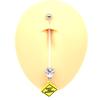 Gaibei Europeu e Americano Transfronteiriço Fivela de Umbigo para Grávidas Argola de Umbigo com Haste Macia para Bebê Joia de Piercing Corporal Flexível para Pé