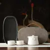 Juego de Té Kung Fu Portátil para Viaje con Bandeja de Té, Recipiente para Té, Juego en Caja de Regalo, Regalo Conmemorativo Souvenir de Alta Gama y Práctico, Personalizable