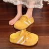 Mules Elegantes Fechadas para Mulheres, Tendência Nova Primavera e Outono 2025 Sapatos Slip-On com Solado Grosso Estilo Birkenstock