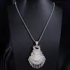 Cadena de Suéter Estilo Étnico con Borlas de Gota de Agua, Collar de Pavo Real y Fénix, Souvenirs Turísticos, Joyería Étnica Miao y Yi al por Mayor