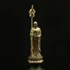 Nueva Estatua de Latón Antigua del Bodhisattva Ksitigarbha de la Montaña Jiuhua para Escritorio Hogar Pequeños Adornos Oficina Sala de Estar
