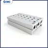 Base de Manifold de Válvula Solenoide Sy Ss5Y3/5/7-20-01-02-03-04-05-06-07-8-9-10 Posiciones