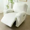 Capa de Sofá Elástica Tipo Dividido Cobertura Total Veludo Ultra Imitação para Sofá Reclinável, Macia e Confortável, Design Simples - AliExpress