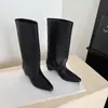 Versão Simples Minimalista Cano Grande~Inverno 2026 Novo Estilo Pequenas Confortáveis Botas Longas Emagrecedoras Estilo Europeu e Americano Botas de Cano Alto Cavaleiro