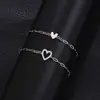 Europa e Estados Unidos transfronteiriços novo 18K ouro aço inoxidável amor ajustável pulseira de casal masculina e feminina joias para namoradas atacado