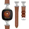 Adecuado para Fitbit Versa 4/Sense Nuevo Reloj Inteligente de Cuero con Correa de Cuero de Cola Puntiaguda Versa3