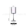 Lujing Serie de Copas de Vino Rectas Creativas en Forma de Pétalo Copas de Vino para el Hogar Copas de Vino Tinto de Cristal Copas Altas de Vidrio Transparente