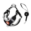 Coleira Peitoral com Guia para Pet Cachorro Pequeno Beaumi Bixiong Corda para Passeio de Cachorro Corda de Tração para Cachorro Anti-quebra